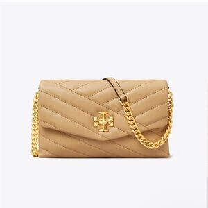 Tory Burch Kira Mini Crossbody in tan